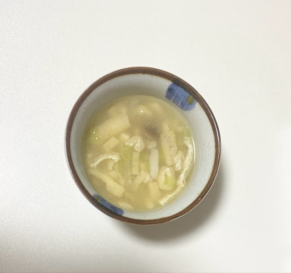 ꕥ長ネギと油揚げの味噌汁ꕥ