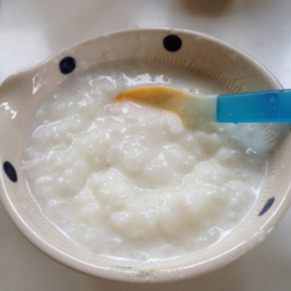 離乳食初期から中期 ミルクがゆ レシピ 作り方 By O めいmama 楽天レシピ 離乳食初期から中期 ミルクがゆ レシピ 作り方 By O めいmama 楽天レシピ