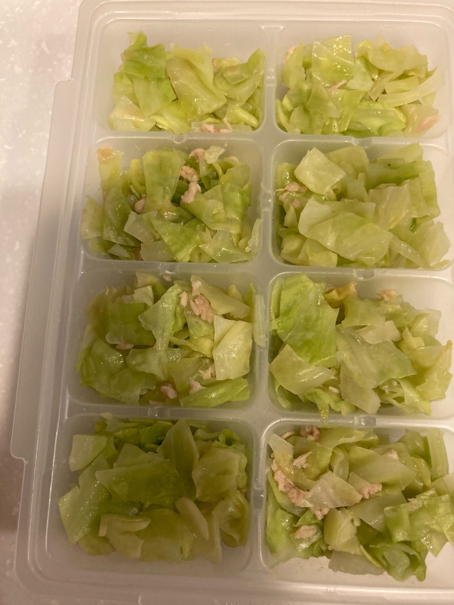 【離乳食完了期】レンジで簡単キャベツのツナ和え