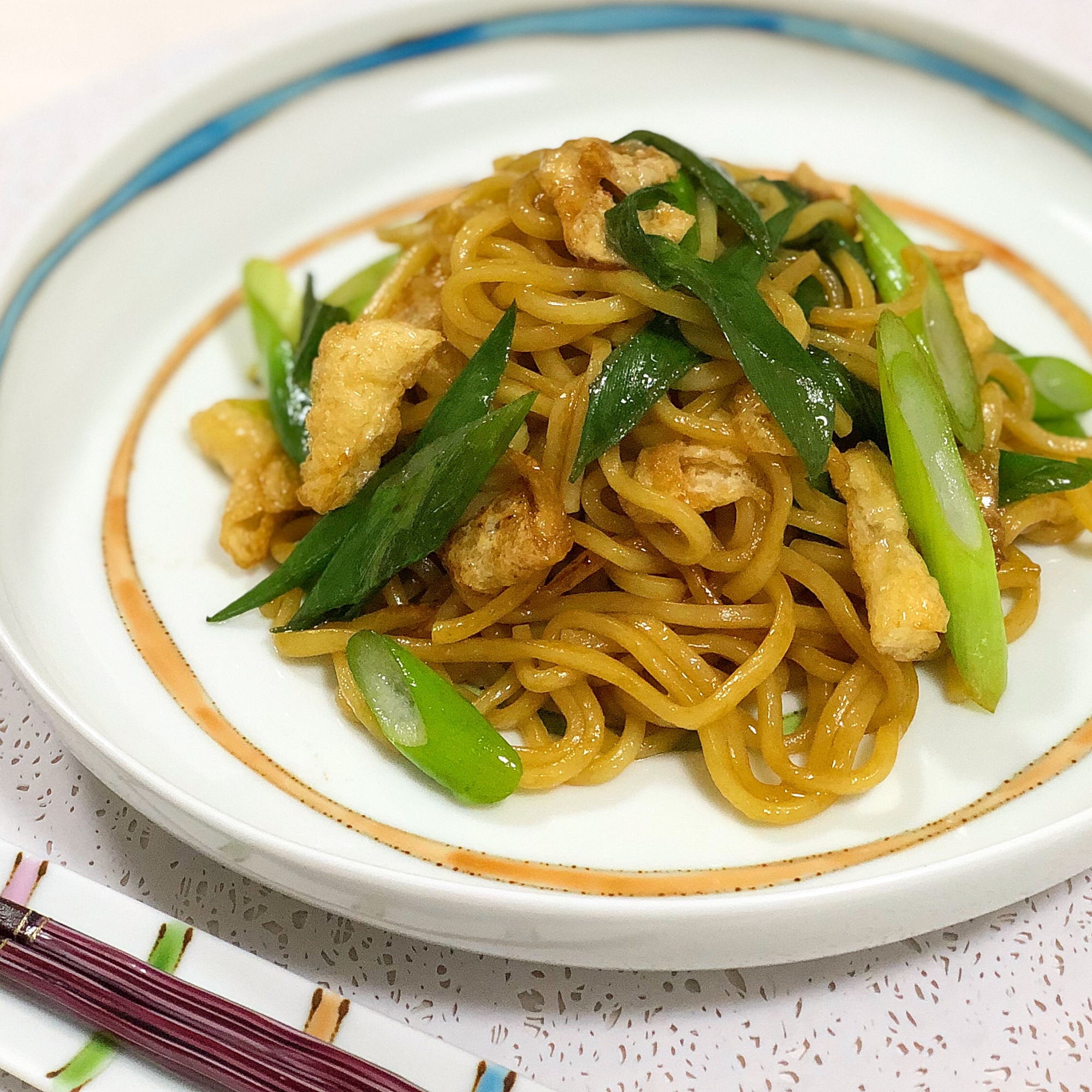 ねぎ焼きそば☆オイスター香る焼きそば‼︎