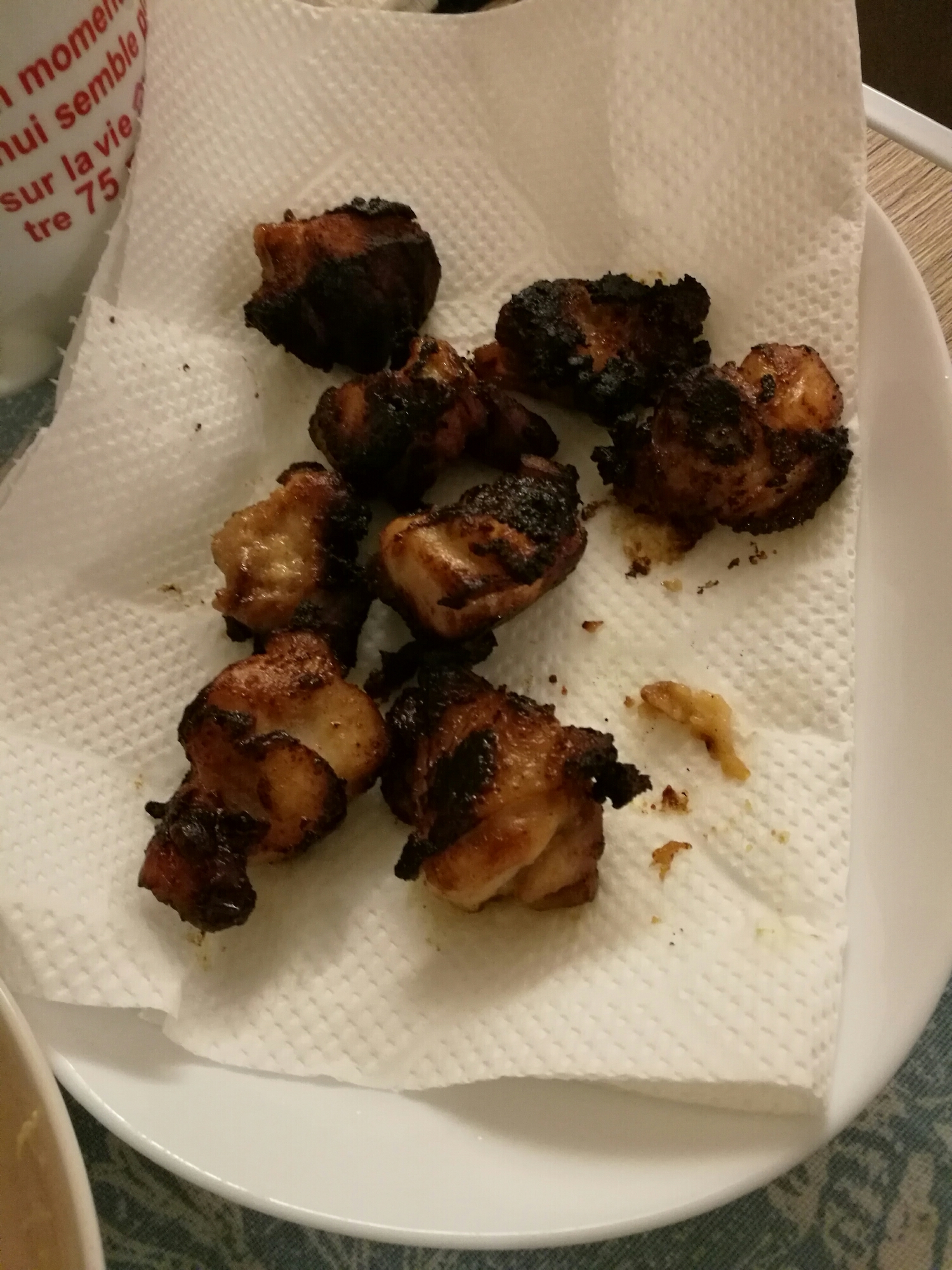 基本の鶏のから揚げ(でも焦げた…)