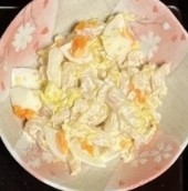 白菜とゆで卵のサラダ