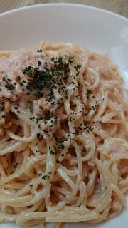 めんたいクリームパスタ
