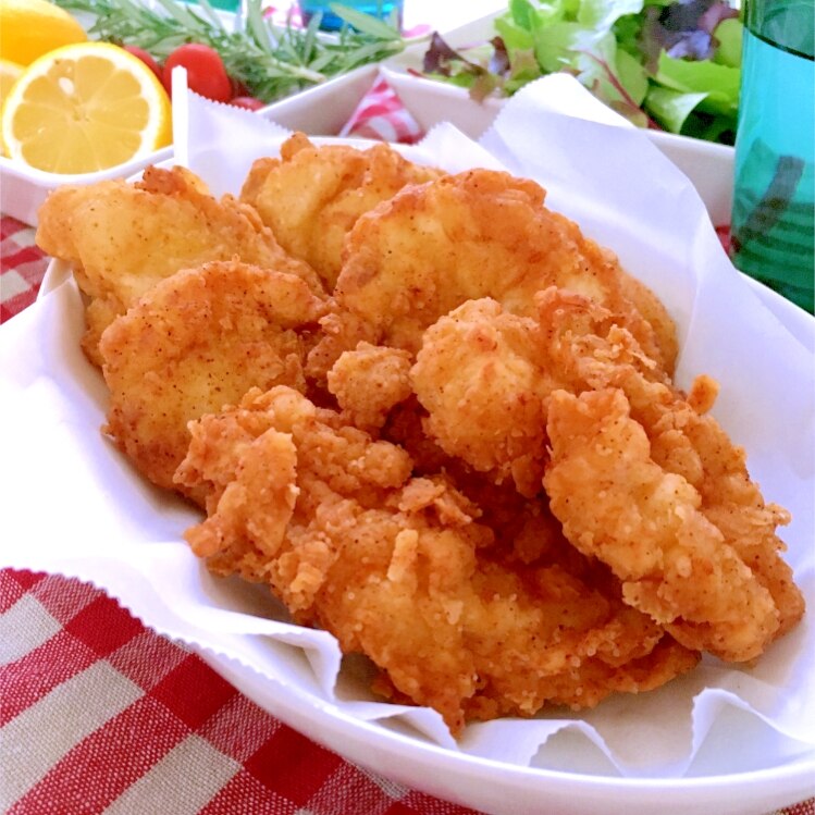 Kfc風 フライドチキン 胸肉で食べやすく レシピ 作り方 By ココ福 楽天レシピ