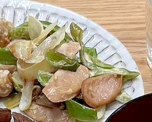 魚肉ソーセージのマヨ炒め