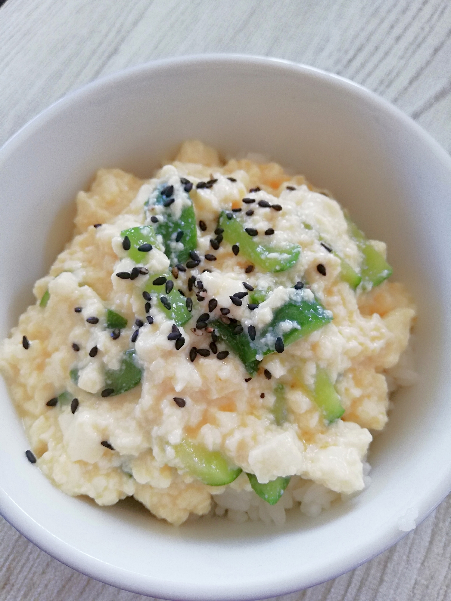 簡単！お豆腐だけ丼