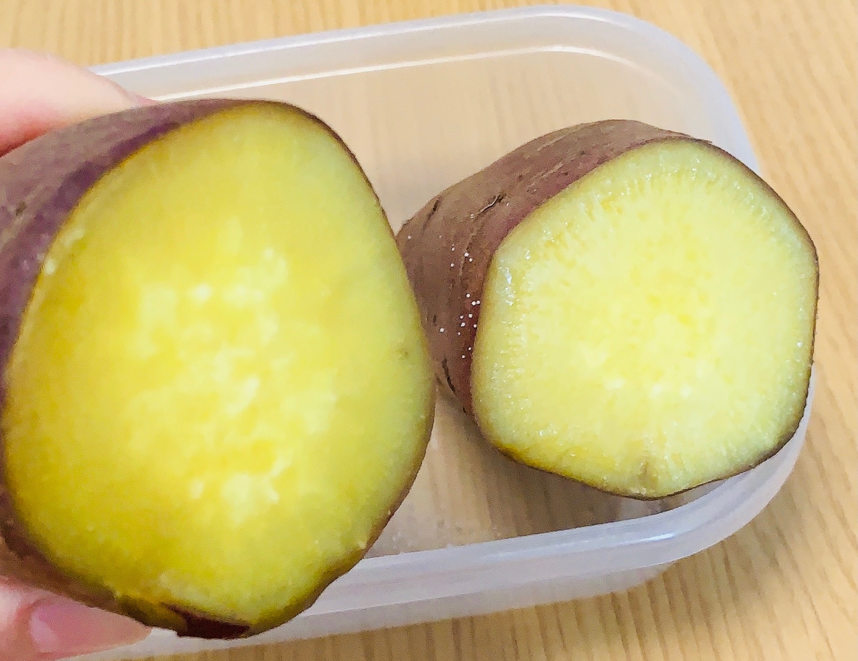 おやつにダイエットに 蒸し器無しでも甘い蒸かし芋 レシピ 作り方 By ワンコ紋ちゃん 楽天レシピ