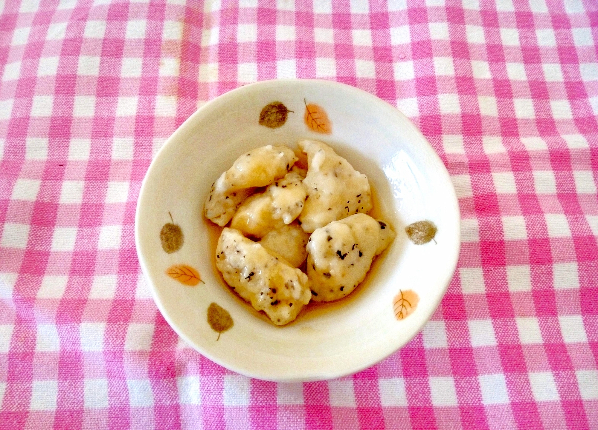 お豆腐入り♪ふわふわ胡麻団子