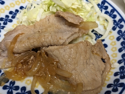 豚ロースの生姜焼きと焼き茄子