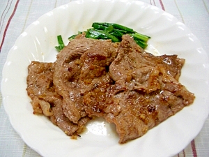 牛肉のしょうが焼き