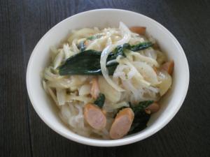 しらたきのチキンクリームソースパスタ風