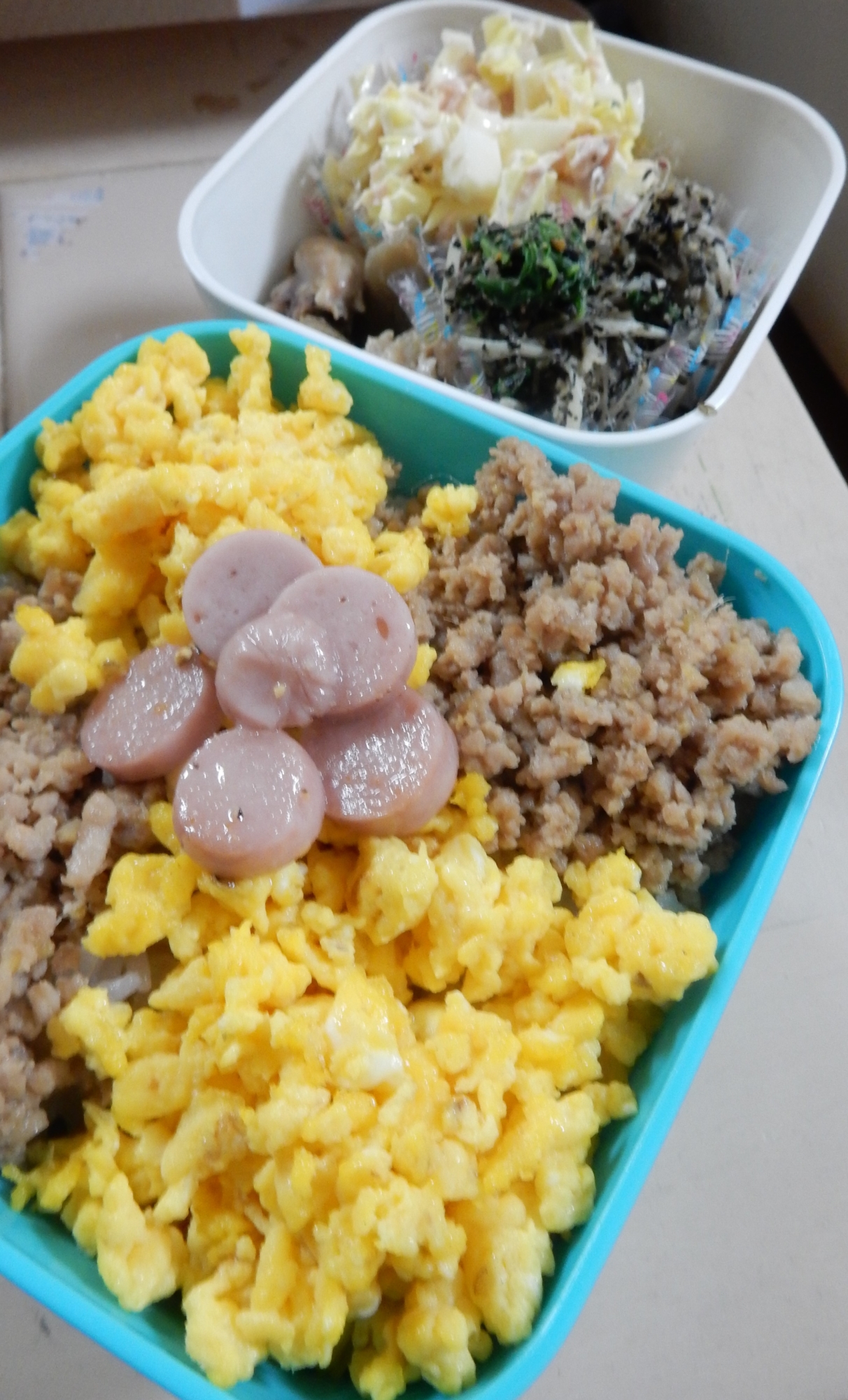 10分！２色そぼろ弁当（減塩）