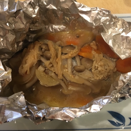 鱈の味噌マヨバターホイル焼き