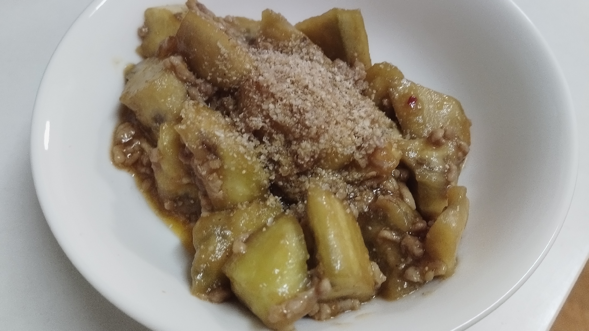 焼肉のタレでなす炒め