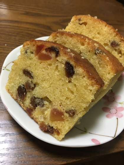 私のお気に入り♥ドライフルーツのパウンドケーキ♥