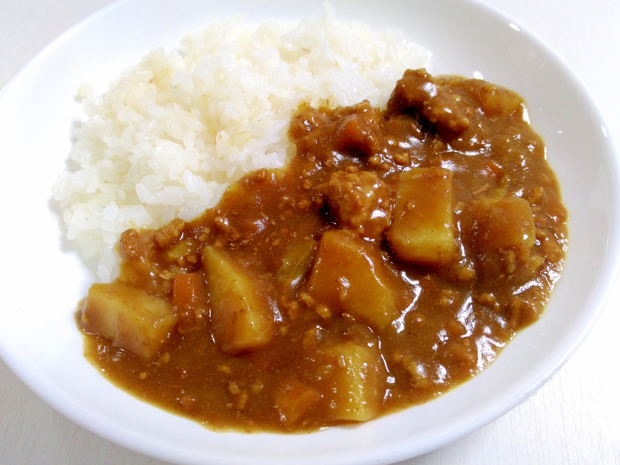 時短メニュー☆挽き肉カレー