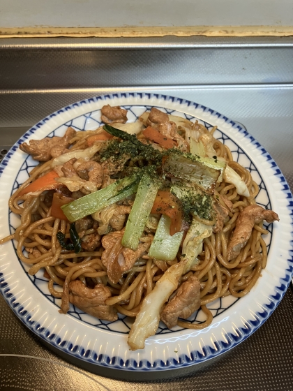 白菜で焼きそば