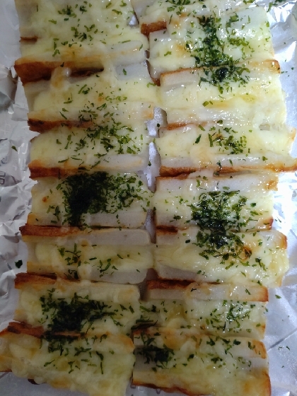 ちくわのマヨチーズ焼き