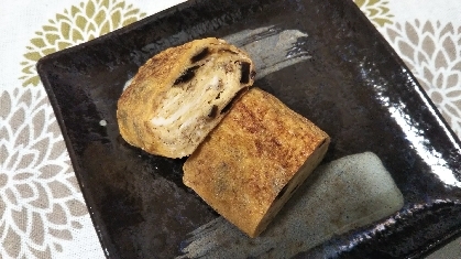 大根葉&おかか昆布入り卵焼き