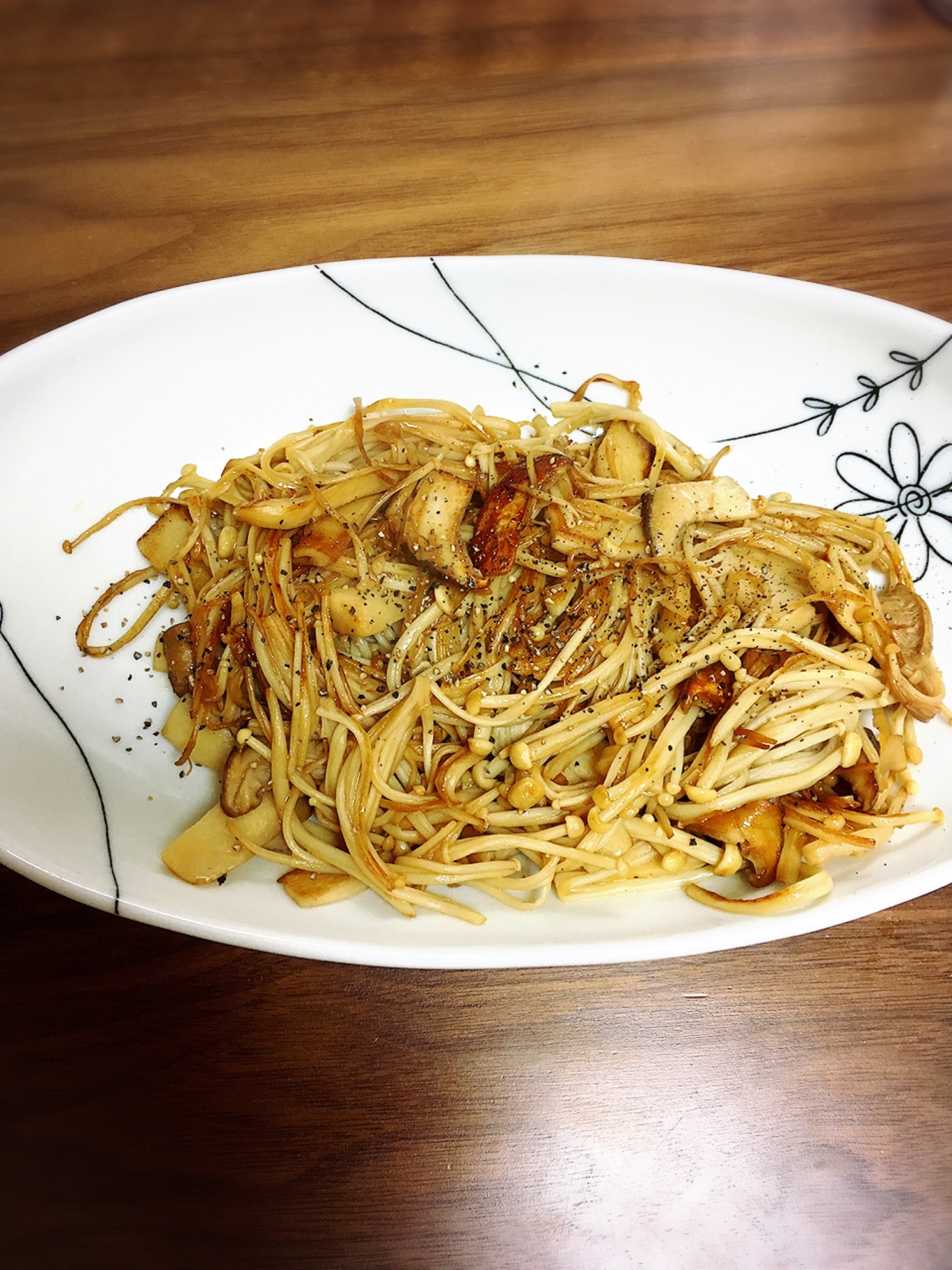 簡単♫きのこバター醤油