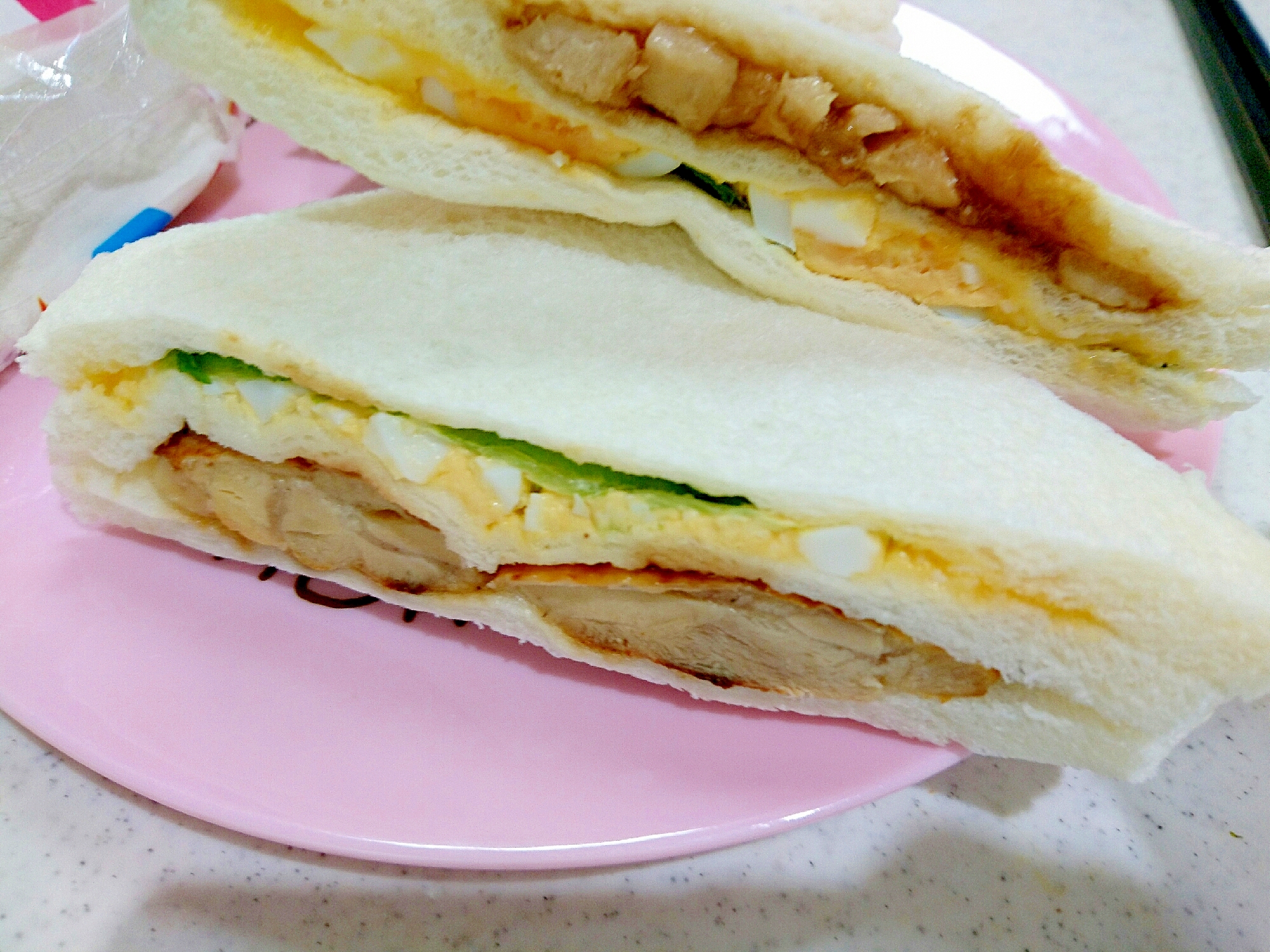 照り焼きチキンとたまごのサンドイッチ レシピ 作り方 By Hideok888 楽天レシピ