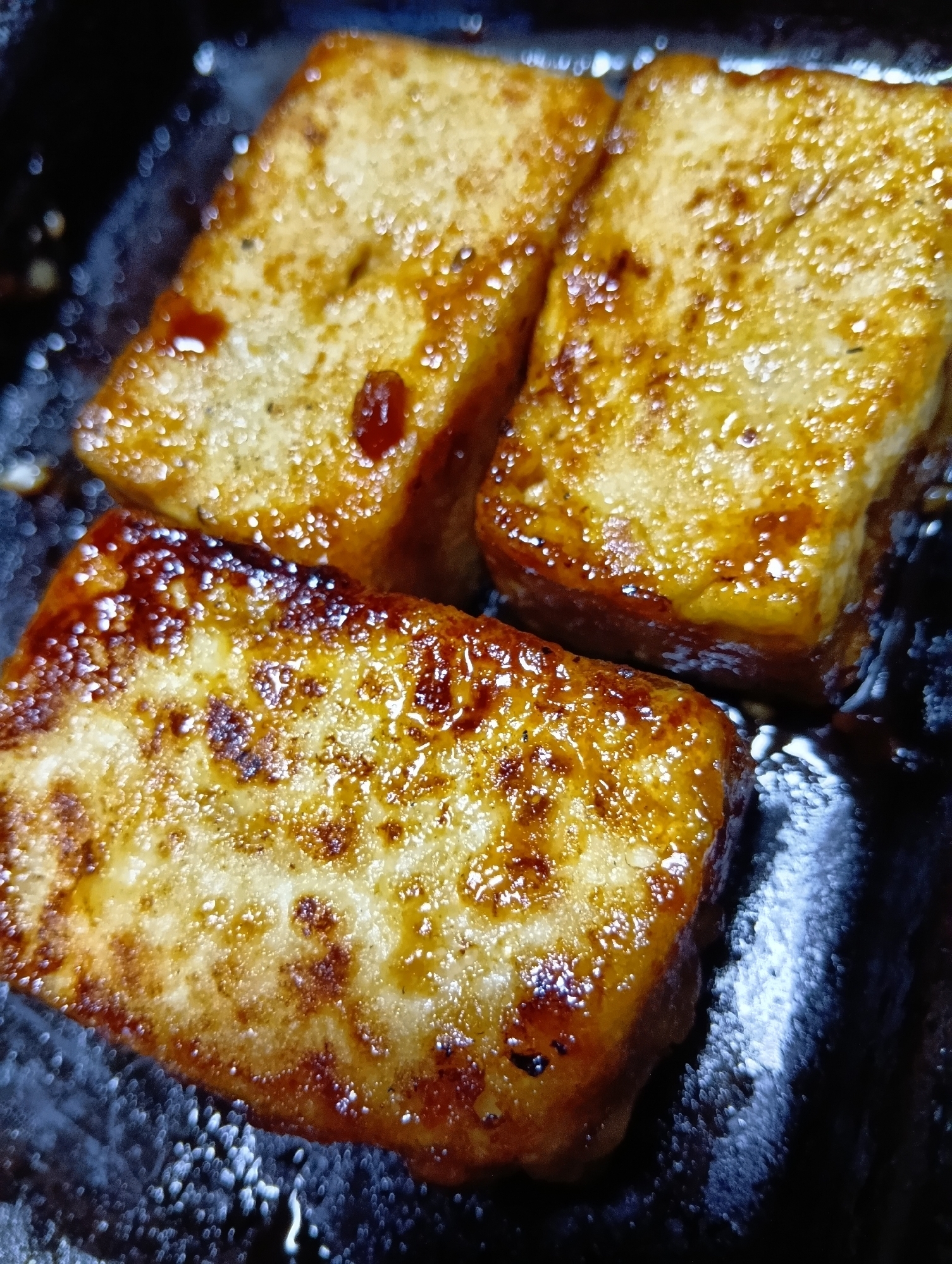 簡単一品！焼き肉のタレで豆腐ステーキ