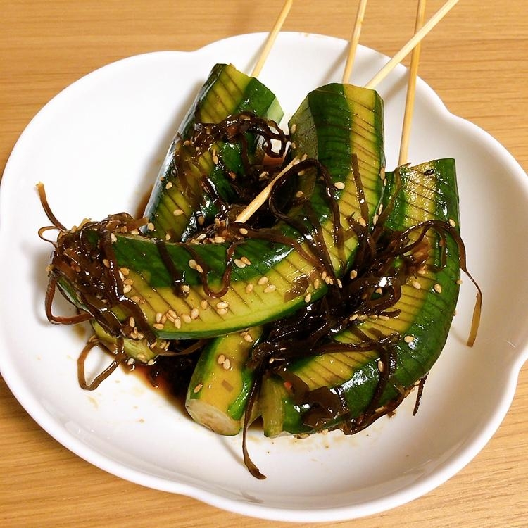 きゅうりの塩昆布漬け★*。