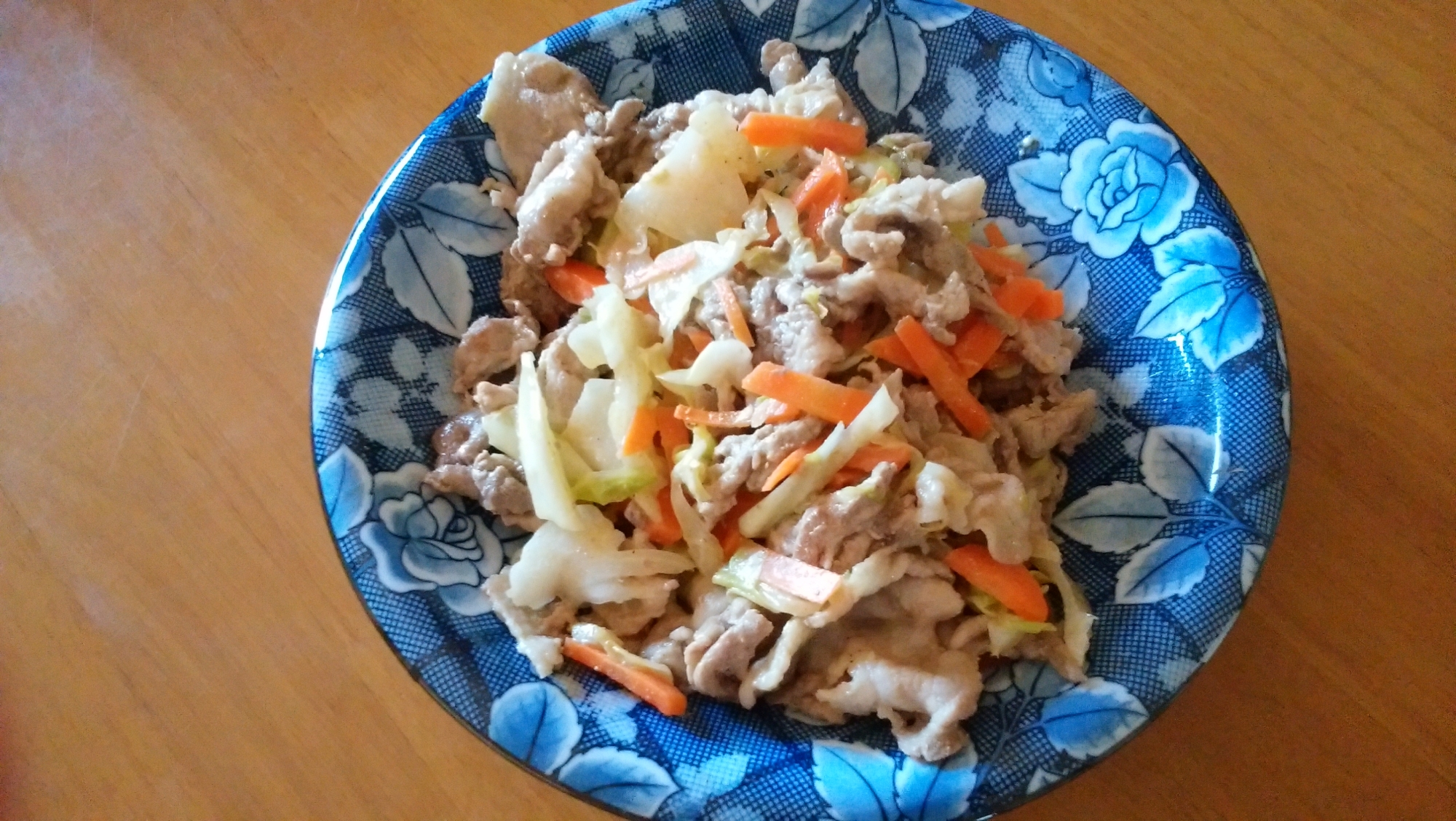 豚肉と野菜のカレーマヨ炒め