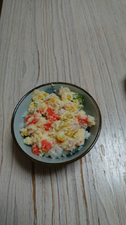 ポテトサラダの残りで★ポテトサラダ丼