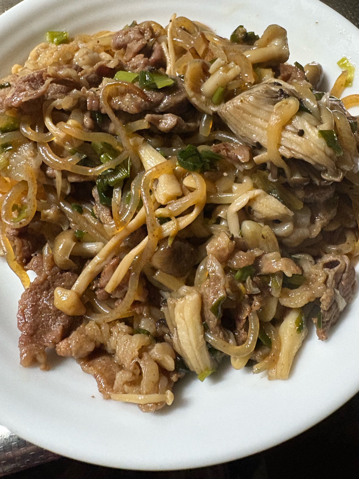 牛肉のすき焼きいため