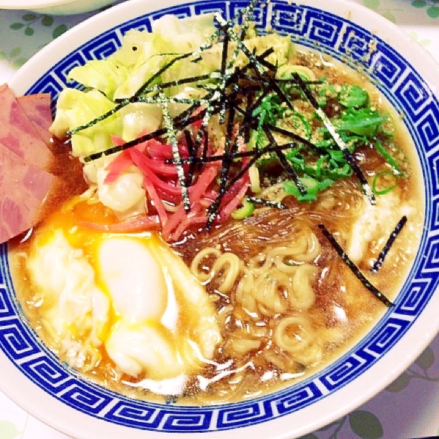 春雨でかさましラーメン