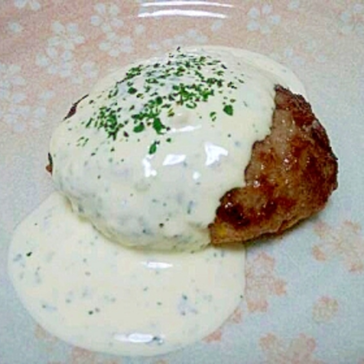 ガーリックマヨソース ハンバーグ レシピ 作り方 By Pear Recipe 楽天レシピ