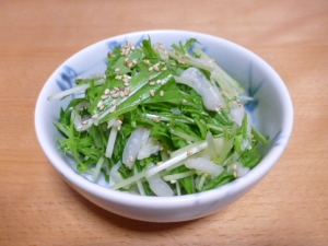 白菜と水菜のシャキシャキ中華風サラダ