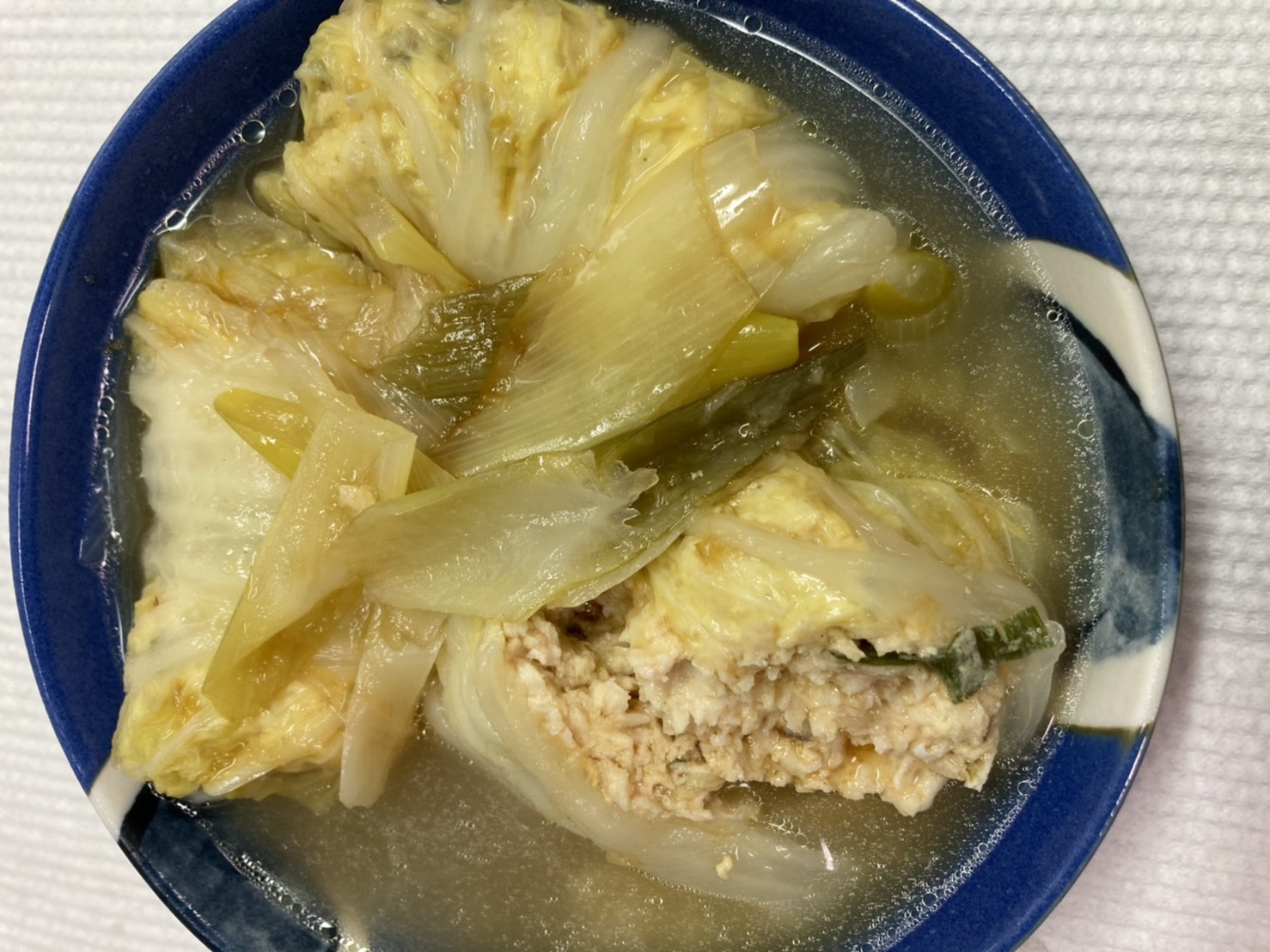 鶏団子のロール白菜