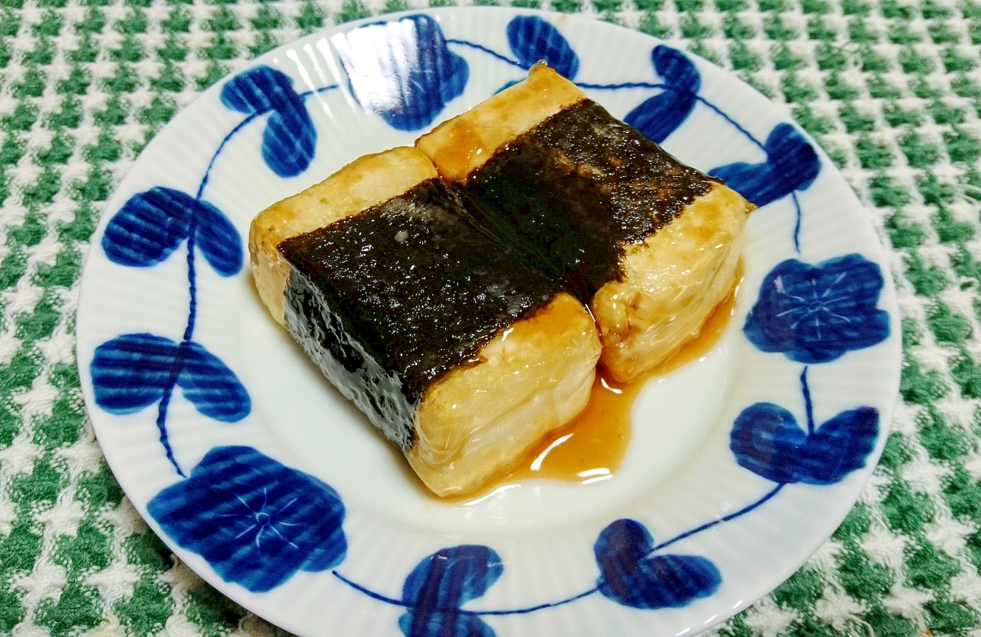 磯辺豆腐のステーキ