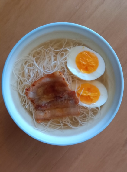 ラーメン？そうめん？乾麺の素麺で中華そば風そうめん
