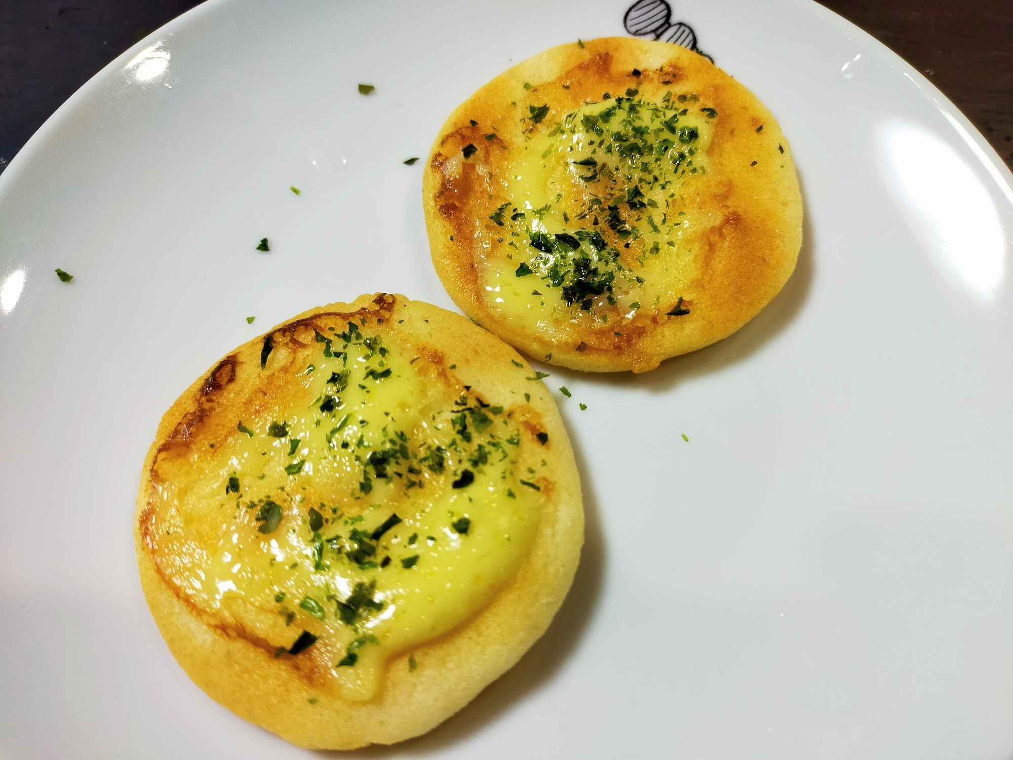 ウマッ!!煎餅ののり塩マヨ焼き