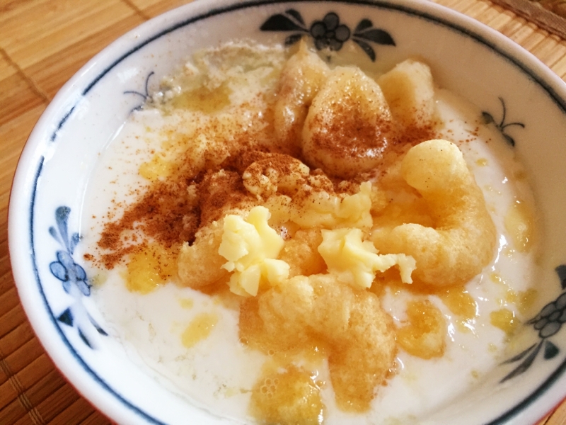 チーズケーキ味!キャラメルコーンヨーグルト