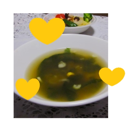 sweet sweet♡様、中華スープを作りました♪
とっても美味しかったです♪♪レシピ、ありがとうございます！！
良い夜＆明日をお過ごしくださいませ☆☆☆