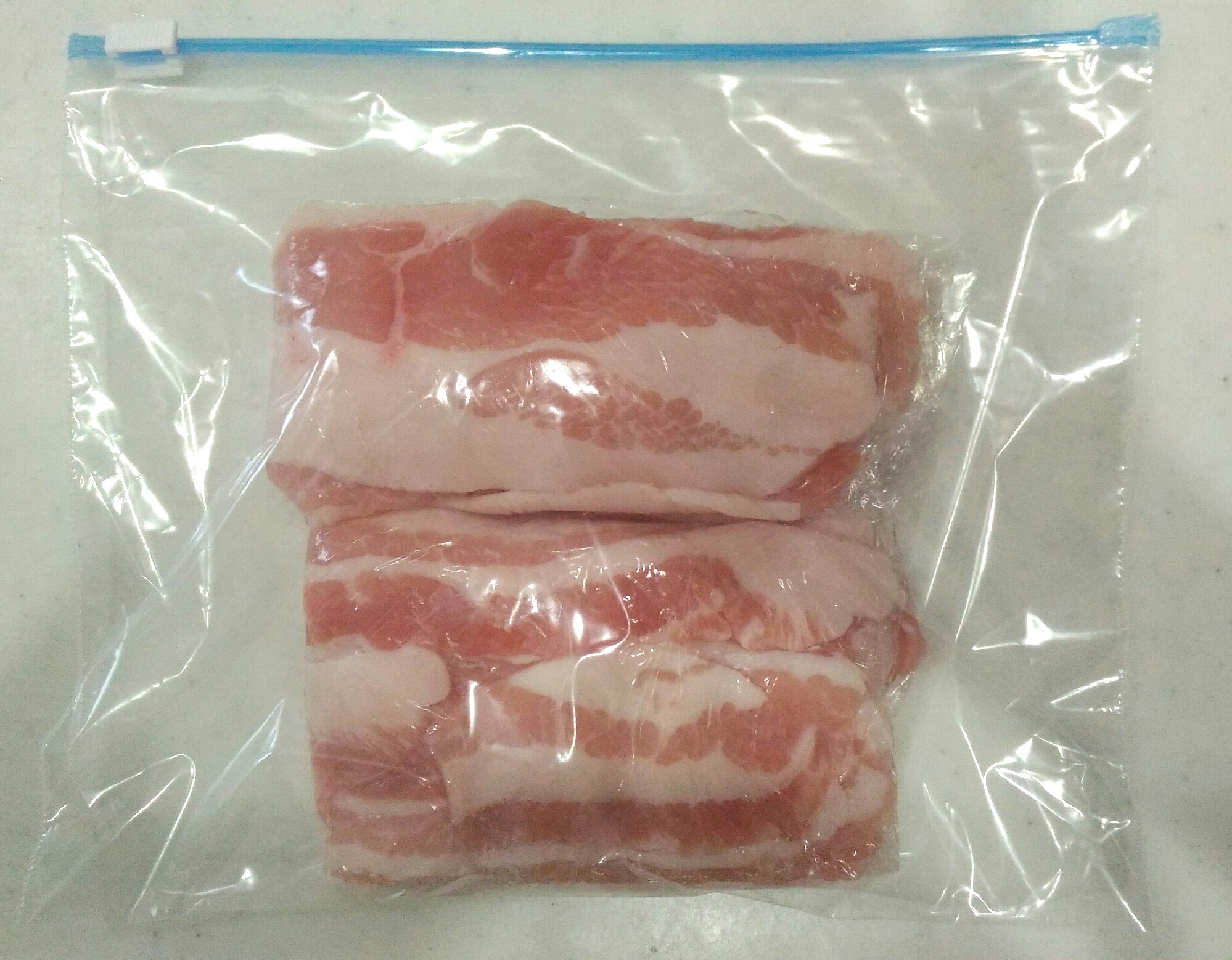 【冷凍保存】豚バラ肉の保存