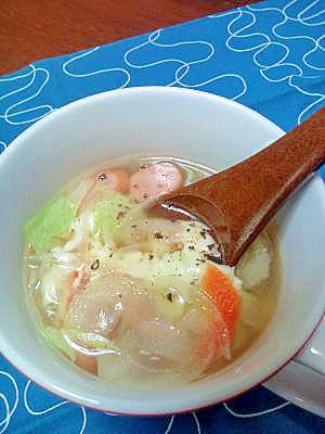 シリコンスチーマーで☆野菜スープ