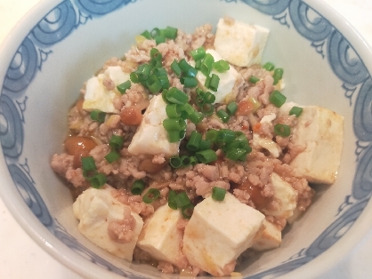 片栗粉不使用でヘルシー♡なめこのとろみで麻婆豆腐