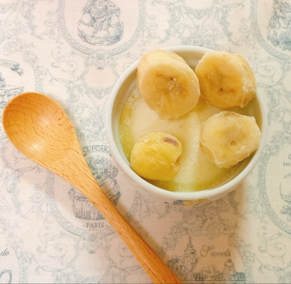 バナナと甘栗で作りました✧˖°とても美味しくできましたෆ*ｵｨｼｨෆ(⸝⸝> ᢦ <⸝⸝)ˎˊ˗