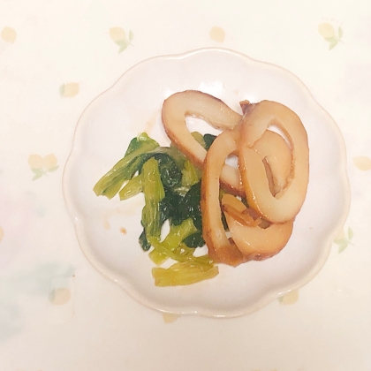 ボイルイカのバター醤油炒め