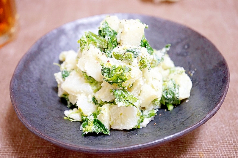 春にぴったり 菜の花のマスカルポーネポテトサラダ レシピ 作り方 By Duffy Cruise 楽天レシピ