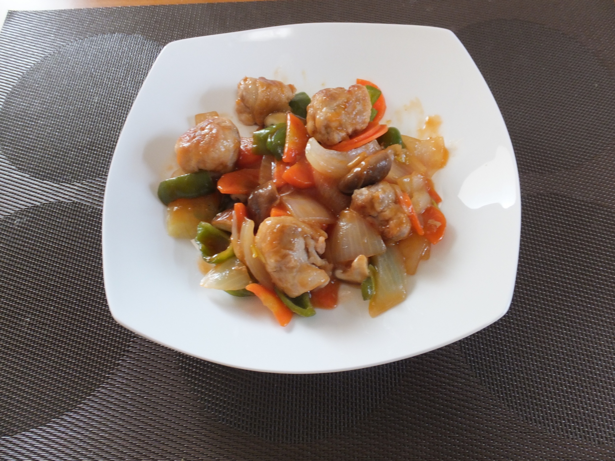 豚こま切れ肉で簡単!酢豚!