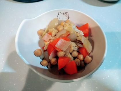 ひよこ豆の和風の煮物
