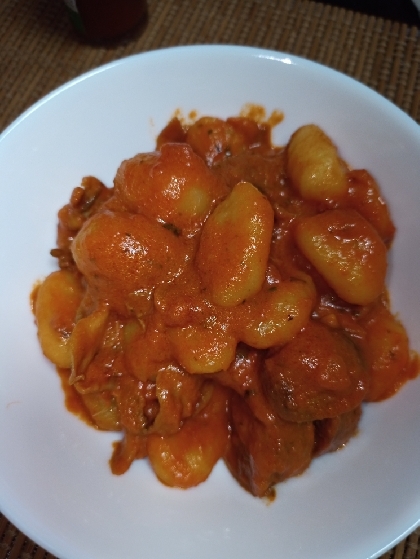 簡単☆トマトソースがけニョッキ