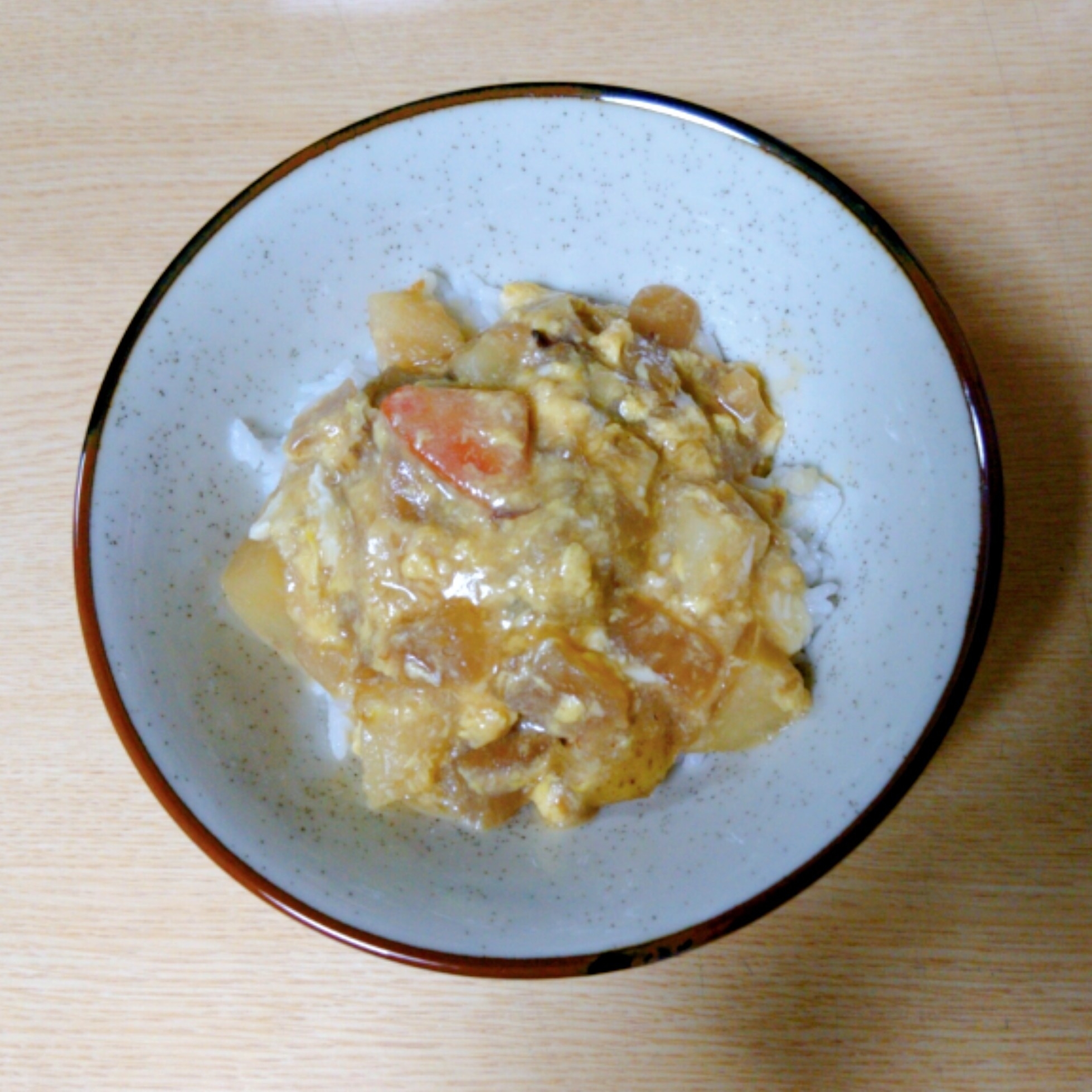 リメイクで「簡単卵とじ丼」〜さっぱり味〜