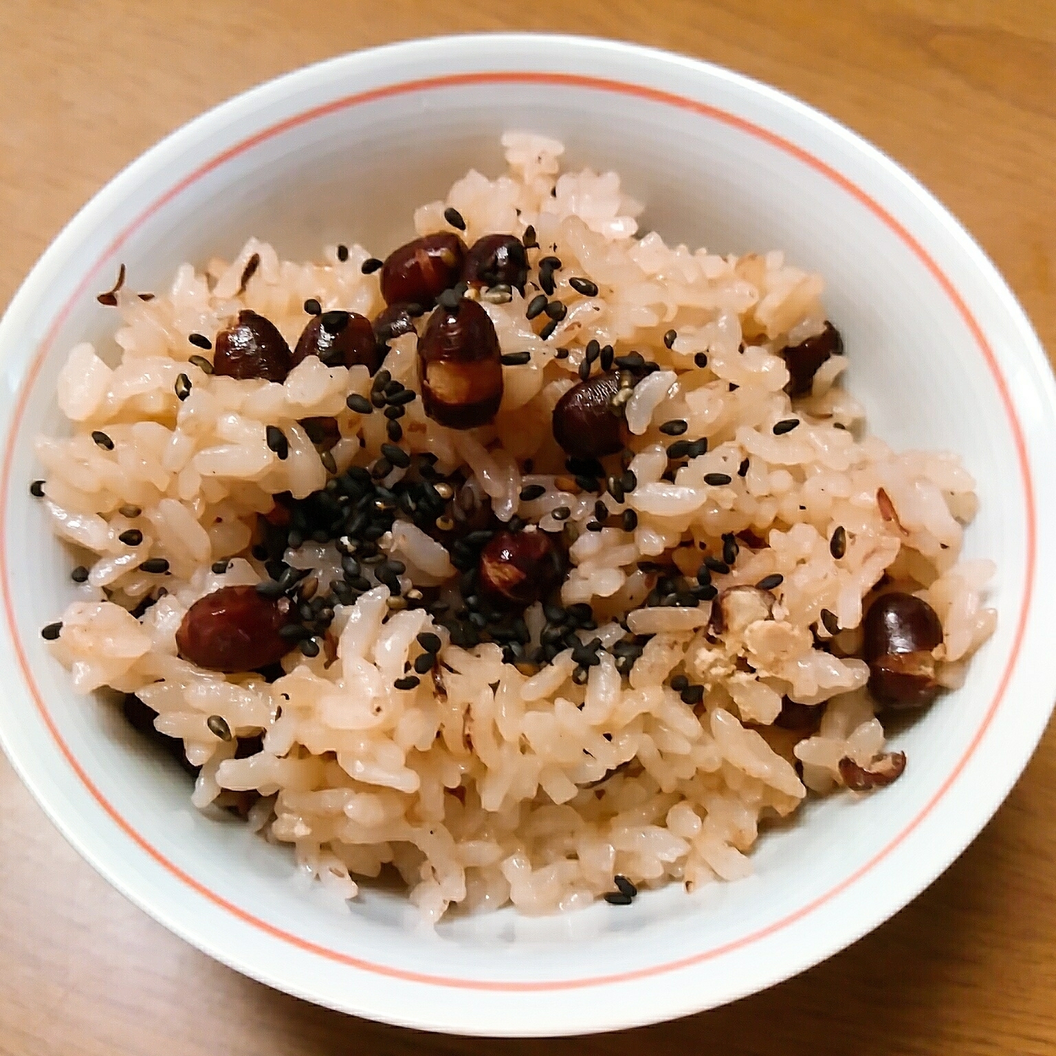 圧力鍋で赤飯